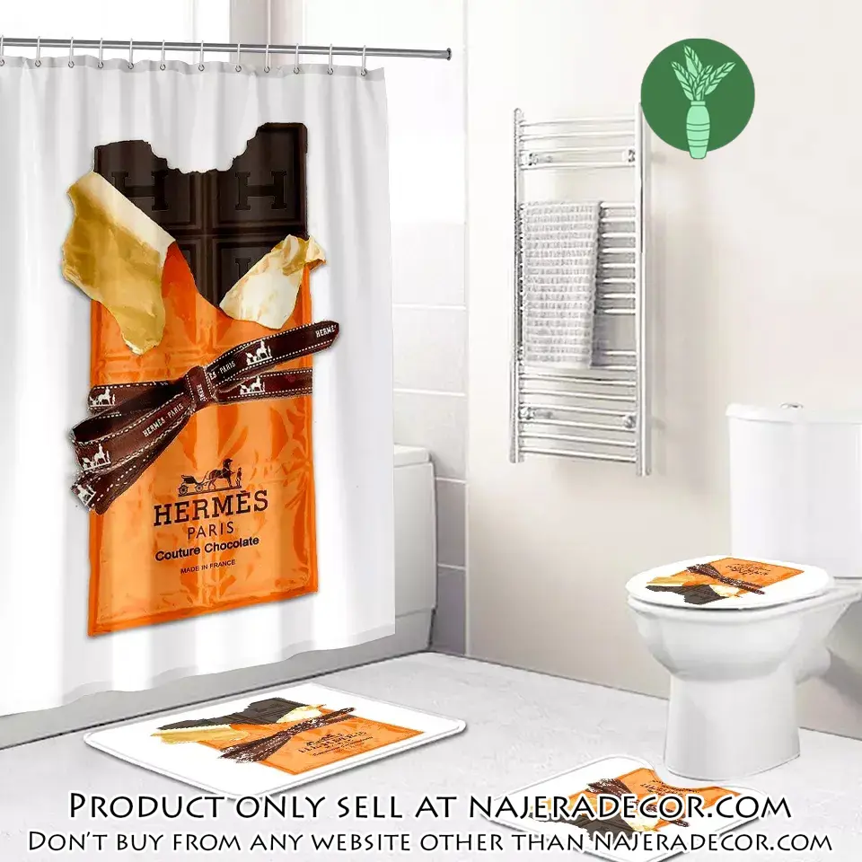 Hermes fashion luxury brand premium bathroom set home decor njr1826296